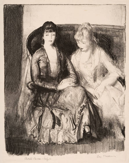 Emma and Marjorie on a Sofa