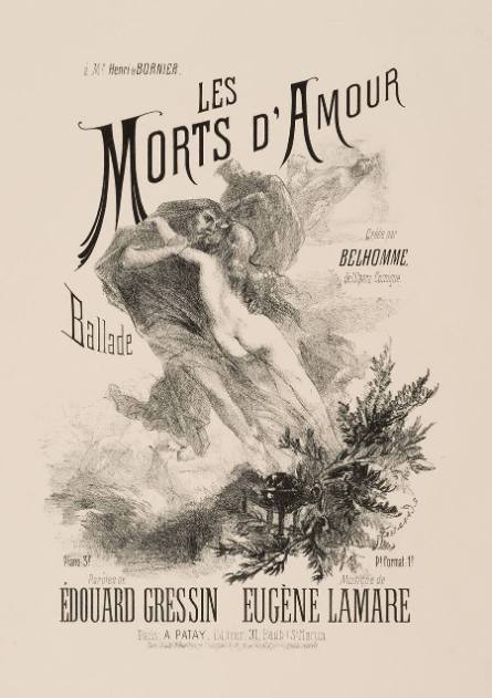 Theater Program Cover for Les Morts d’amour