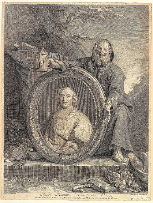 André-Hercule de Fleury, after Hyacinthe Rigaud and Jacques Autreau