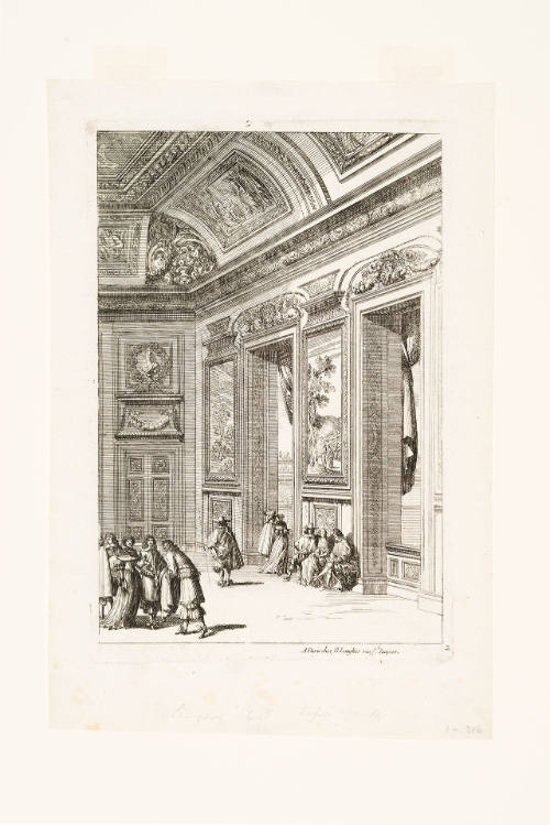 In the Gallery of the Palace, plate 2 from Italian-Style Wall Paneling