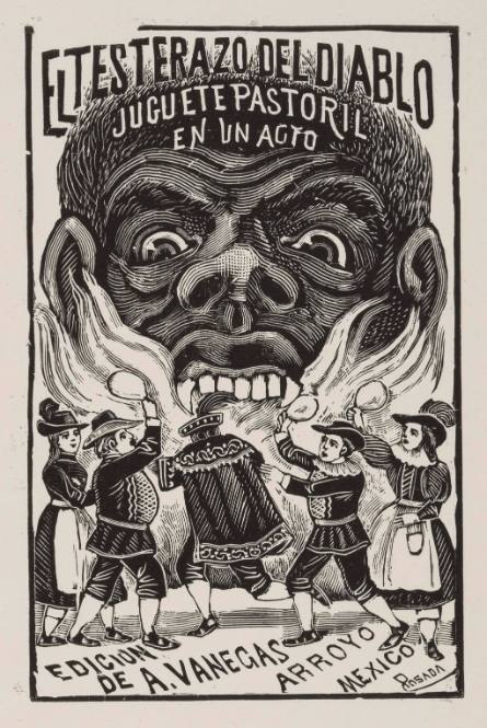 The Devil Butts with His Head from 'El testerazo del diablo: Juguete pastoril en un acto [The Giant Head of the Devil: Pastoral Playlet in One Act]', Play cover