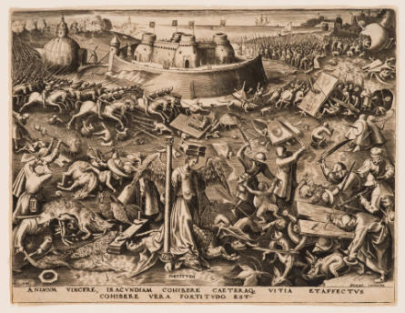 Fortitude, plate 6 from The Seven Virtues, after Pieter Bruegel, the elder