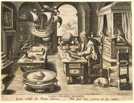 The Invention of the Compass, plate 2 from New Inventions of Modern Times, after Jan van der Straet, called Stradanus