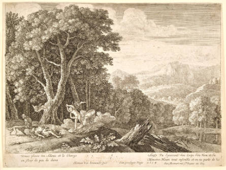 Venus Lamenting Over Adonis'  Death, plate 6 from The Story of Adonis