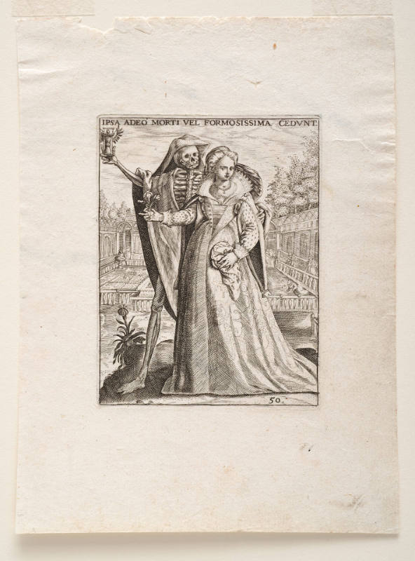 Death and a Lady, from Emblemata Secularum [Secular Ornaments]