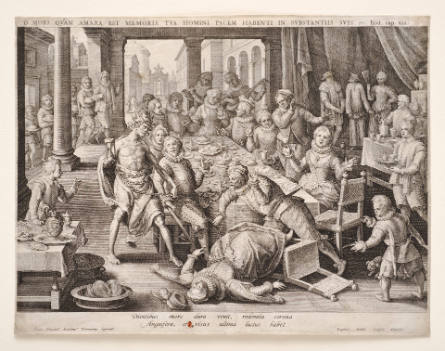 Death Striking the Rich, from Allegory of Death, after Jan van der Straet, called Stradanus
