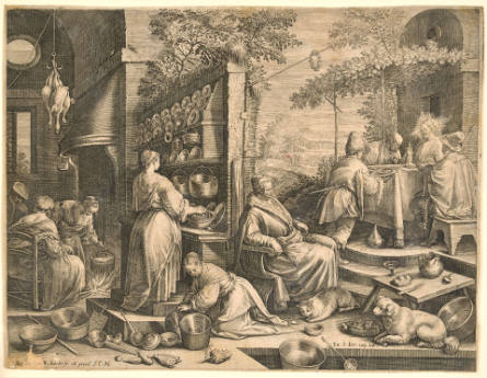 Christ in Emmaus, after Jacopo Bassano, from The Kitchen Scenes