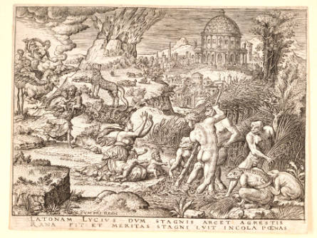 Latona Turning the Lycians into Frogs, from The Story of Apollo and Diana