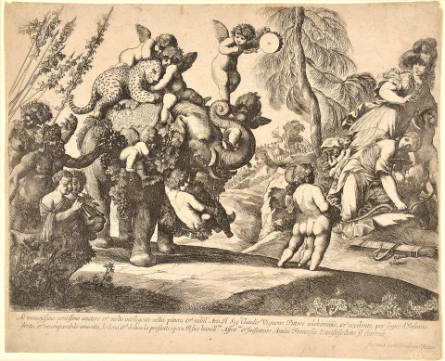 Diana and Minerva Fleeing the Approach of Bacchus