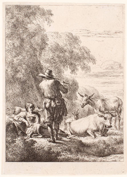 Shepherd Playing the Flute