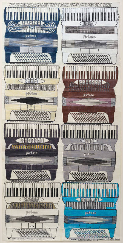 The Historic Regular-&-Rare Student Model Petosa Accordions–Color Version