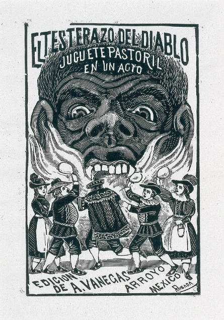 The Devil Butts with His Head from 'El testerazo del diablo: Juguete pastoril en un acto [The Giant Head of the Devil: Pastoral Playlet in One Act]', Play cover