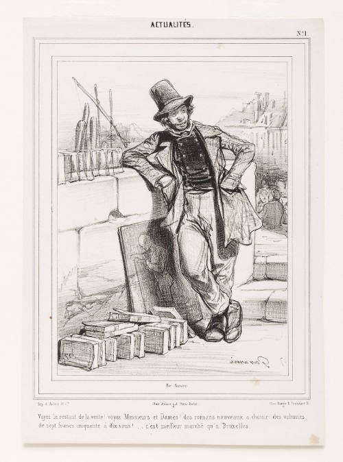 Voyez le restant de la vente! [See the rest of the sale!], plate 1 from Actualités [Current Events], in Le Figaro, 14 April 1839