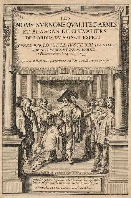 Frontispiece to L'Ordre de St. Esprit