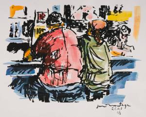 Untitled (Seated couple)