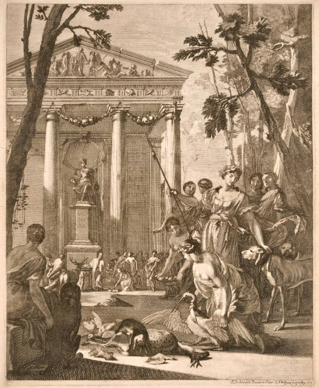 Sacrifice at the Temple of Diana, after Schönfeldt