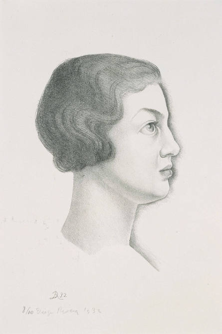 Portrait of Barbara Dunbar in Profile