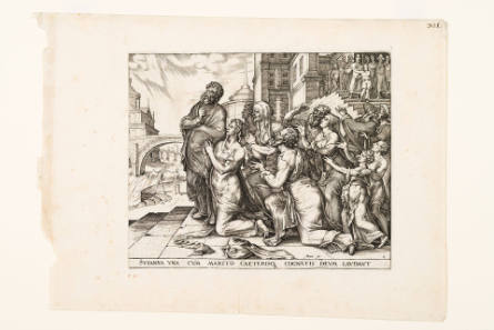 Susanna and Her Relatives Praising the Lord, plate 6 from The Story of Susanna