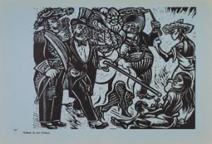 La sociedad porfiriana, del portafolio 450 años de lucha: Homenaje al pueblo mexicano [The Porfirian Society, from the portfolio 450 Years of Struggle: Tribute to the Mexican People] 