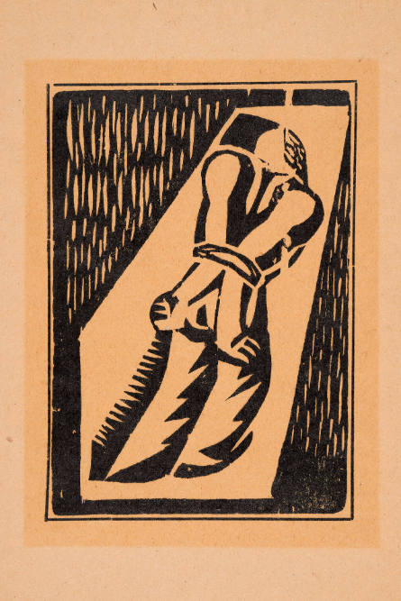 El esclavo, del portafolio 13 grabados en madera [The Slave, from the portfolio 13 Woodcuts]