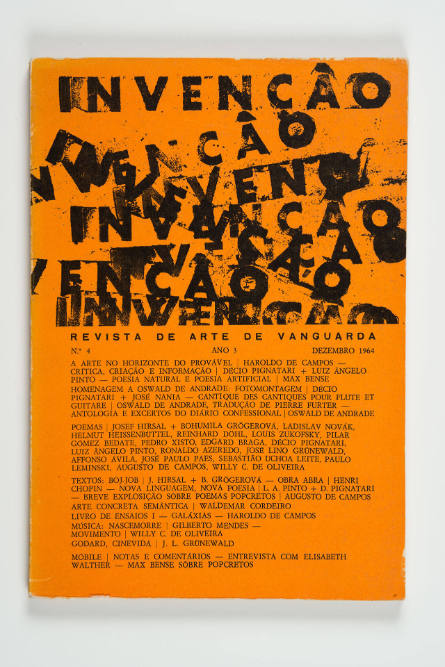 Invenção:  Revista de arte de Vanguardia [Invention: Magazine of Vanguard Art], vol. 3, no. 4.
