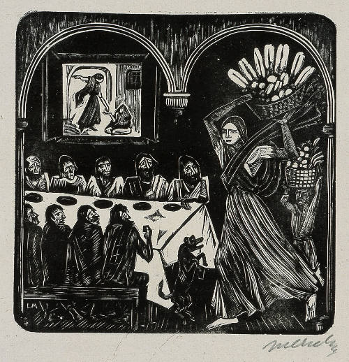 Sueño de los pobres, del álbum 25 grabados de Leopoldo Méndez [Sleep of the Poor, from the portfolio 25 Prints of Leopoldo Méndez]