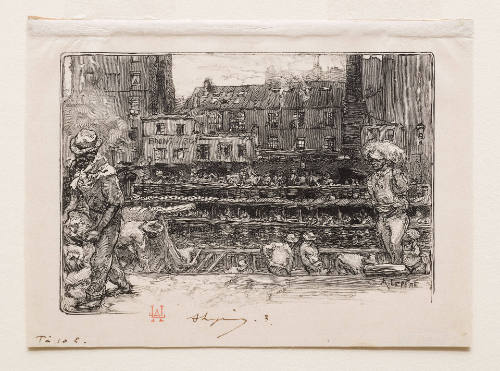 Les Déschargeurs de plâtre Canal-St. Martin [Unloaders of plaster, Canal St. Martin]