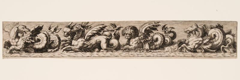 Sea Monster Frieze, after Giovanni Andrea Maglioli