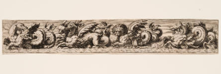 Sea Monster Frieze, after Giovanni Andrea Maglioli