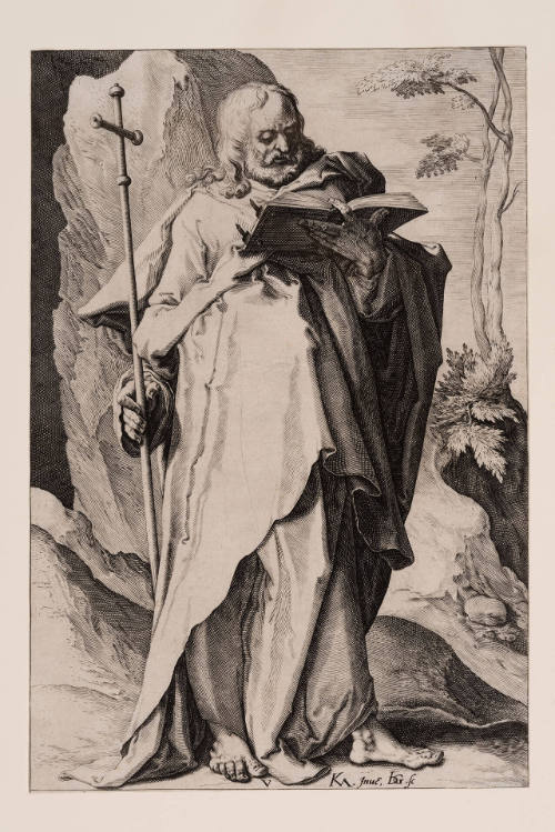 Philip, plate 5, from Christ, The Twelve Apostles and St. Paul with the Creed, after Karel van Mander