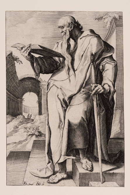 Paul, plate 14, from Christ, The Twelve Apostles and St. Paul with the Creed, after Karel van Mander