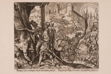 The Discovery of Holofernes's Corpse, plate 8 from the Story of Judith and Holofernes, after Maarten van Heemskerck
