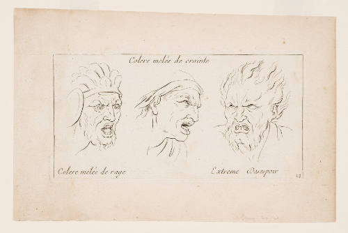 Plate 13 from Caractères des Passions, after Charles Le Brun