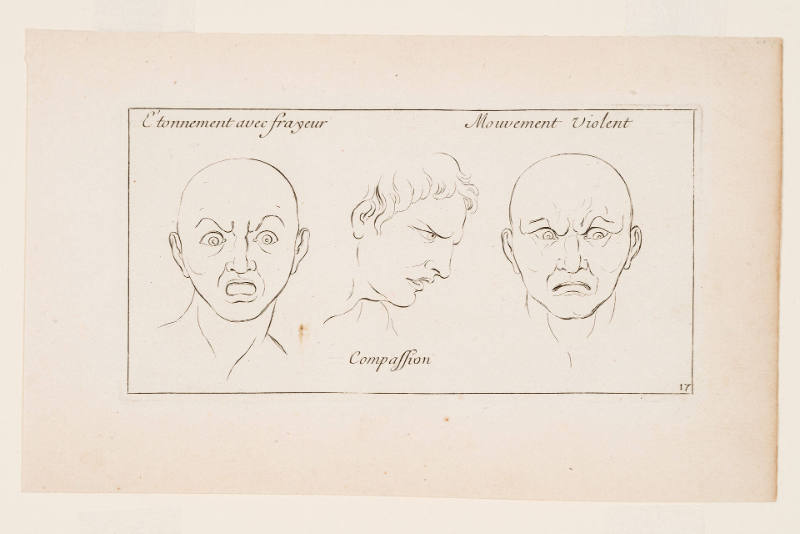 Plate 17 from Caractères des Passions, after Charles Le Brun