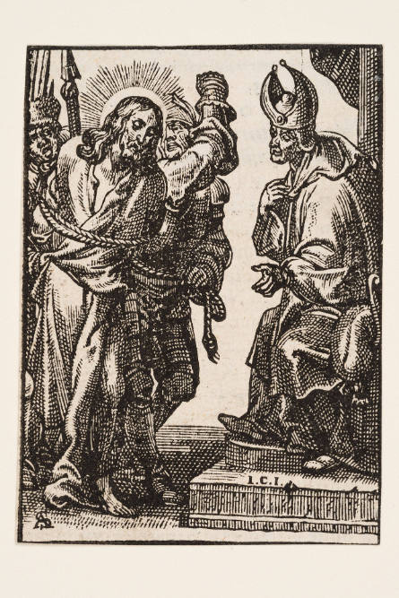 Christ before Annas, after Anthonis Sallaert, plate 21 from Perpetua Crux sive Passio Jesu Christi