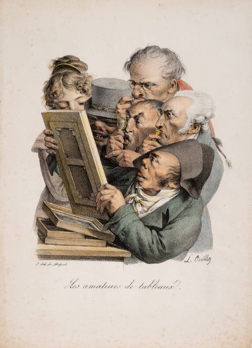 Les Amateurs de tableaux [The Painting Collectors], No. 30 from Les Grimaces