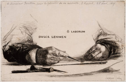 Hands Etching - Ô Laborum