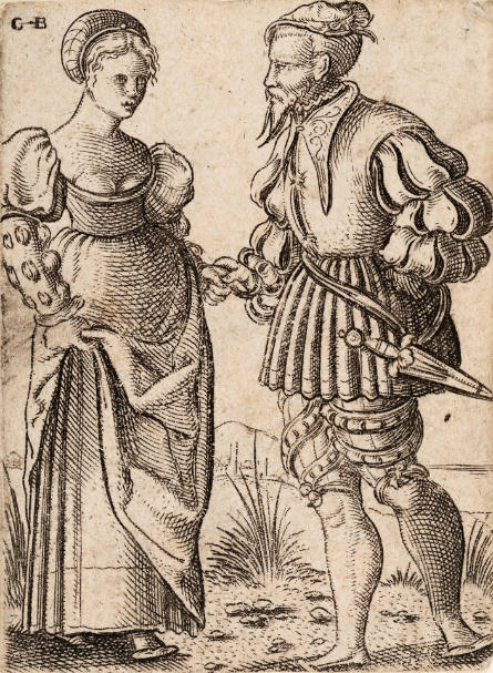 Noble Couple, after Hans Sebald Beham