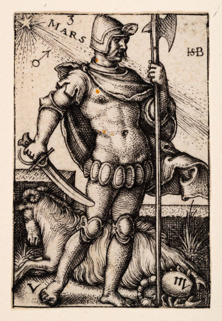 Mars, from The Seven Planets with the Zodiacs