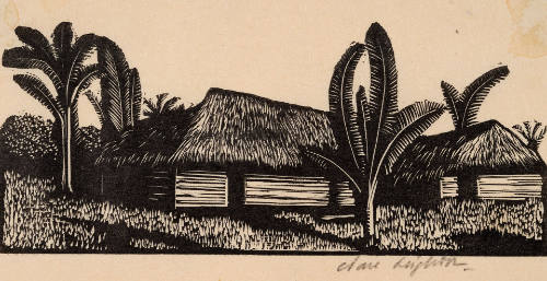 Native Huts, from H.M. Tomlinson The Sea and the Jungle