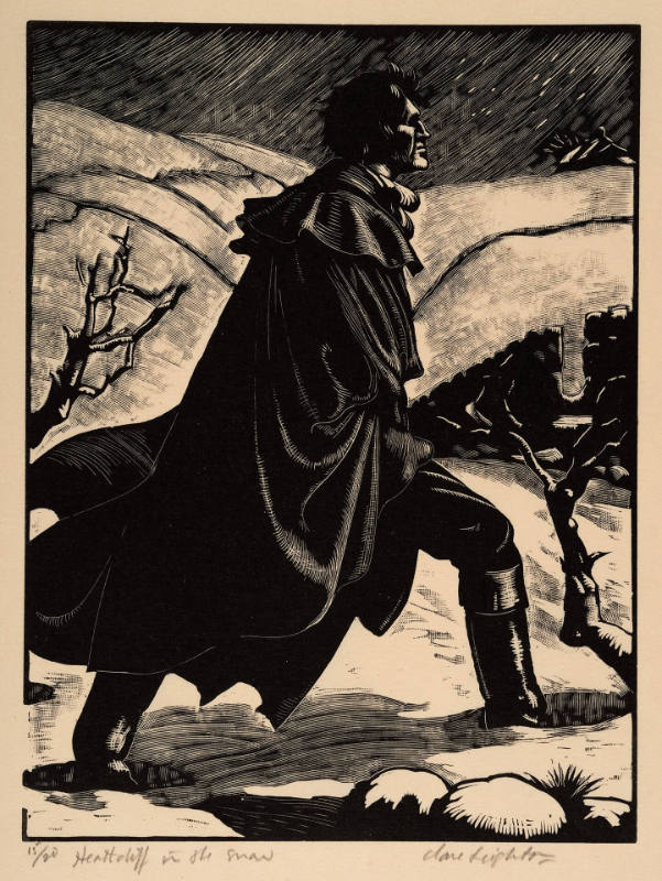 Heathcliff in the Snow, from Emily Bronte Wuthering Heights