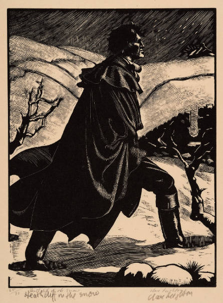 Heathcliff in the Snow, from Emily Bronte Wuthering Heights