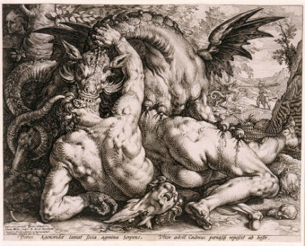 The Dragon Devouring the Fellows of Cadmus, after Cornelius van Haarlem