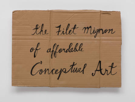 The Filet Mignon of Affordable Conceptual Art [El filete miñón del arte conceptual asequible]