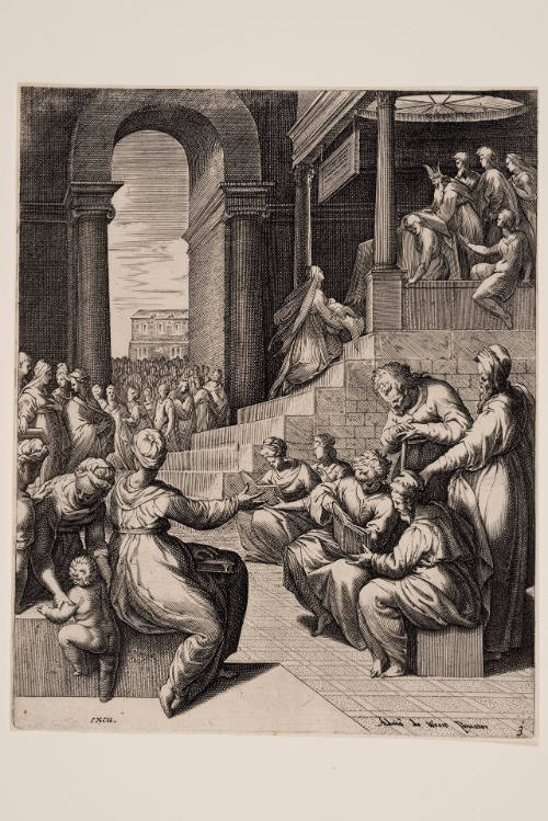 The Presentation in the Temple, from Life of the Virgin, after Adriaan de Weerdt