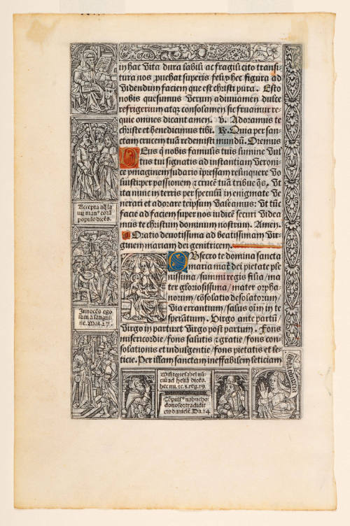 Page from a Book of Hours (recto and verso)