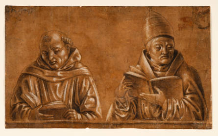A Monk and a Pope Reading