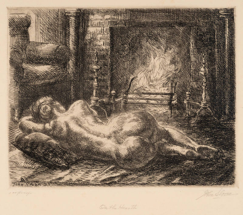 Nude on Hearth